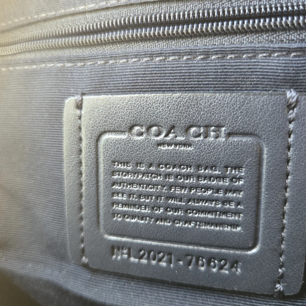 Coach "Jordyn"  Leather Backpack - Peacock Color - Picture 7 of 15